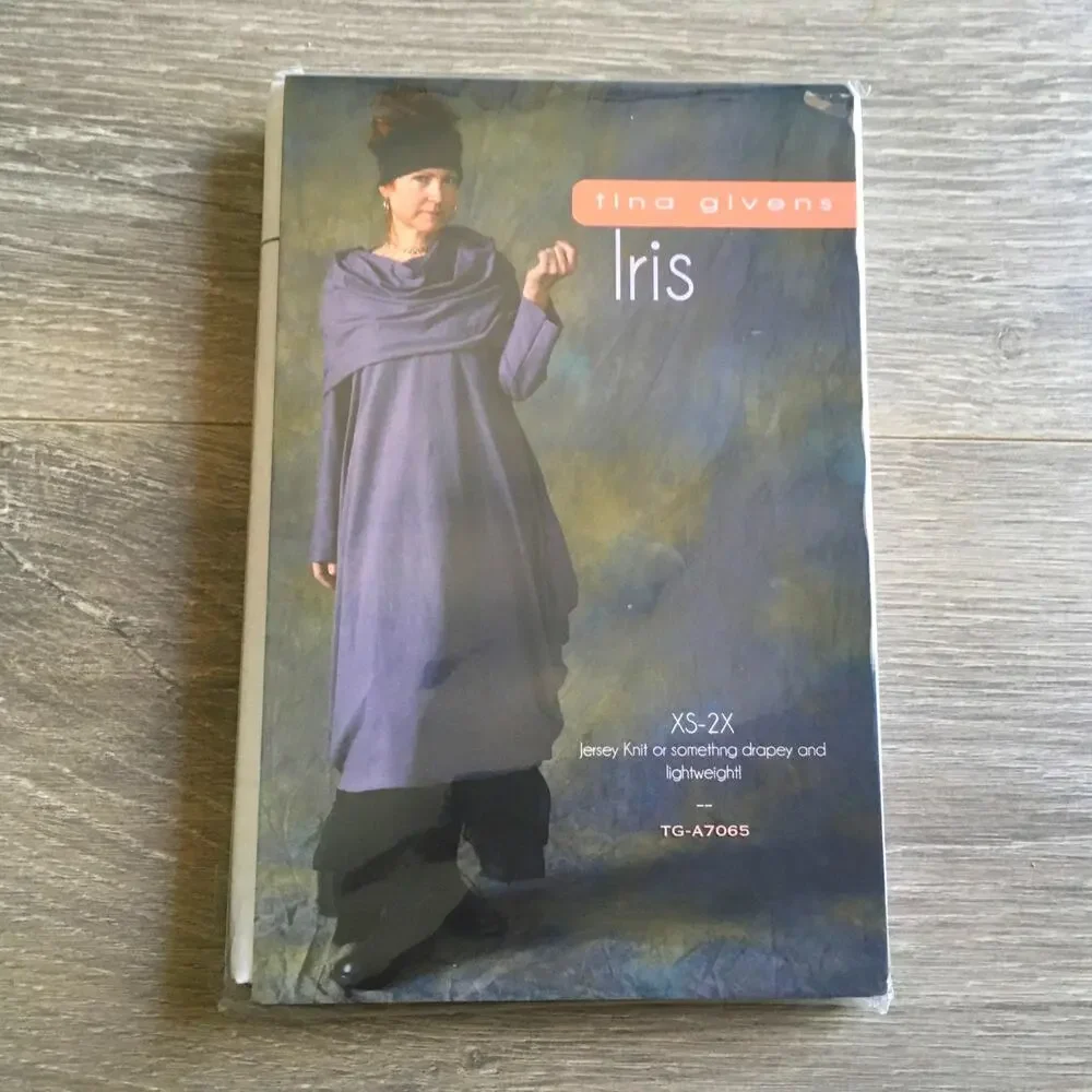 Tina Givens Sewing Pattern TG-A7065 Iris Boho Indie Tunic Dress XS-2XL UNCUT